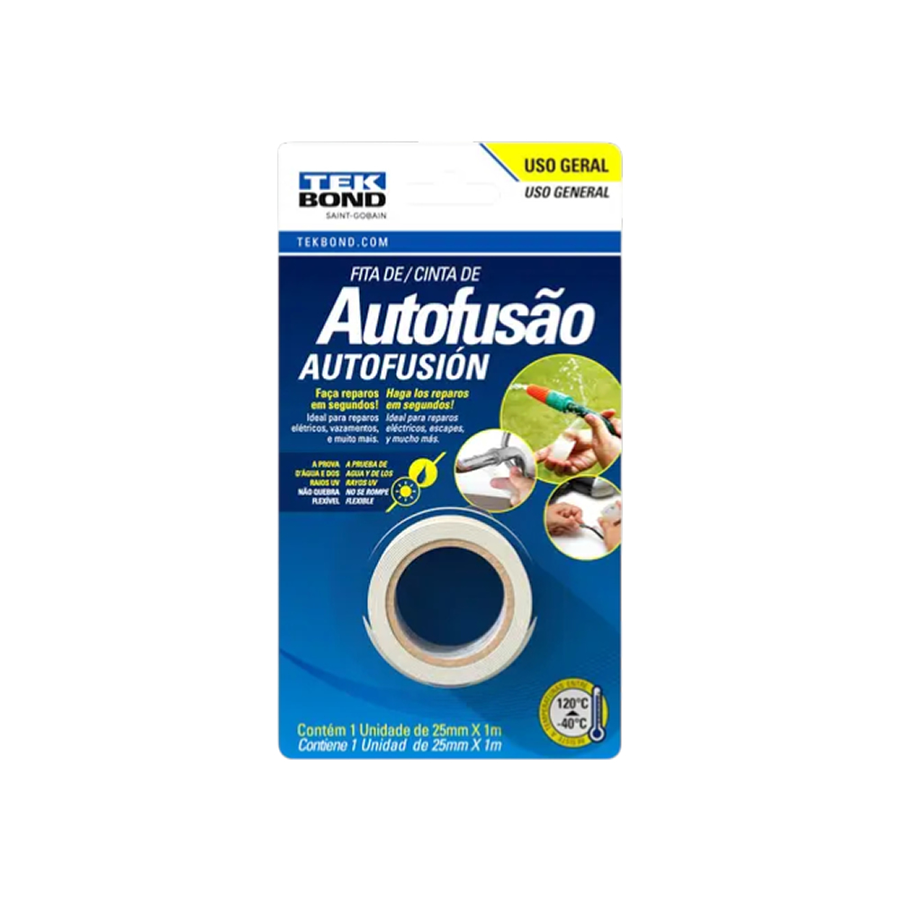 Fita Autofusão 25mmx1m Tekbond