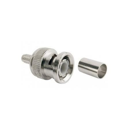Conector BNC macho x RG58 + anilha 38.424 - Importado