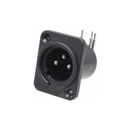 Plug Cannon para painel 3P macho 35.158 - Importado