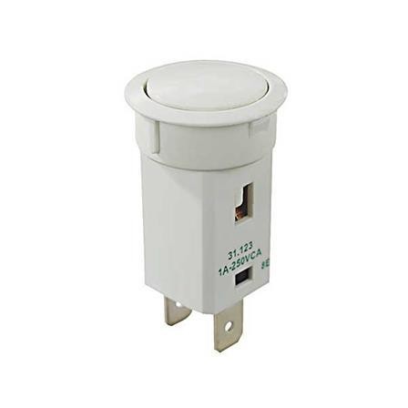 Interruptor 31.127 botão preto M5FT5EE3S 9558
