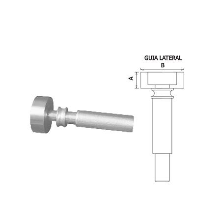 Rodízio guia lateral 18 x 48 mm 061106