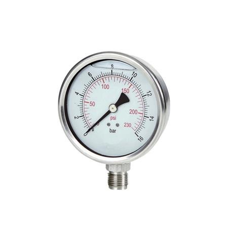 Manômetro para ar comprimido e água glicerinado 900PSI/60BAR