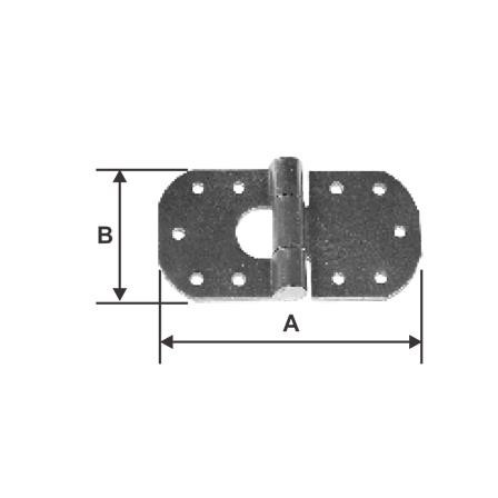 Dobradiça Borboleta 14 cm Nº 1  - PILOFER
