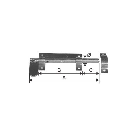 Fecho porta cadeado 1/2" x 31 cm Nº 3 - PILOFER