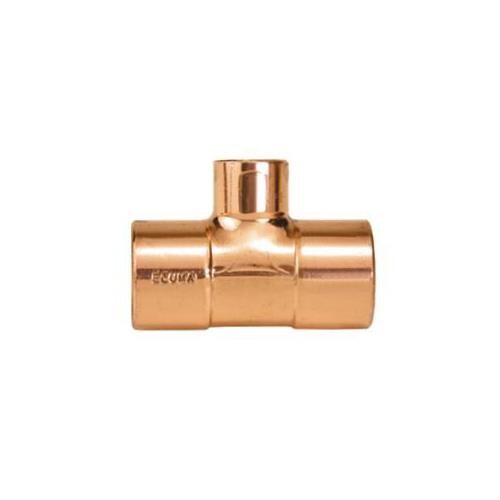 Tê cobre com redução central com anel 35 x 22 x 35 - 16