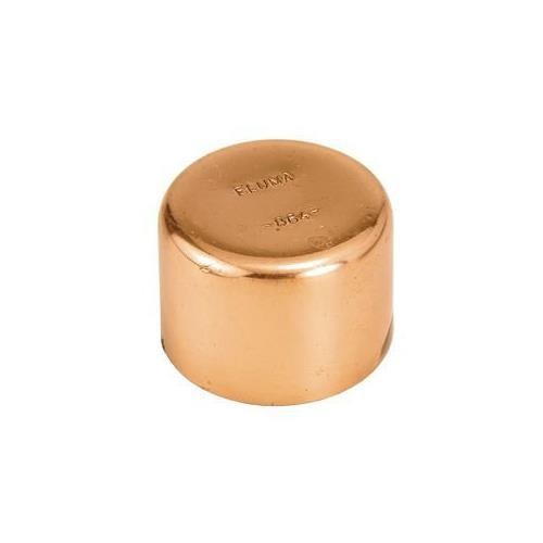 Tampão soldável cobre 15 mm com anel 01