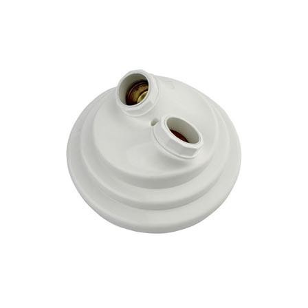 Plafonier redondo branco duplo PF-002