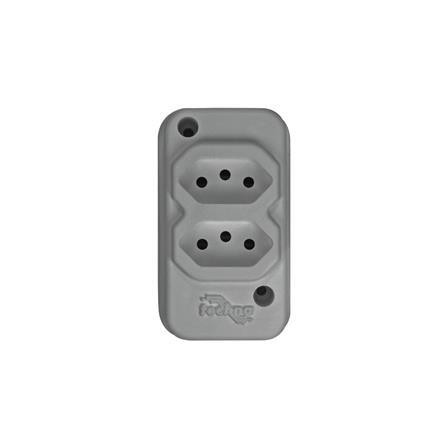 Tomada barra 2P+T 2 saídas T-207