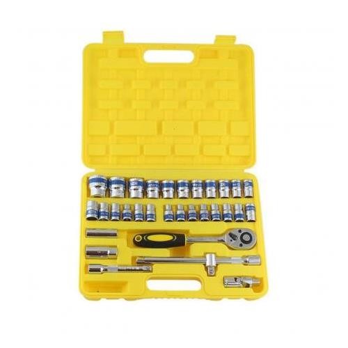 Jogo de soquete com catraca 1/2" 32 peças W-231
