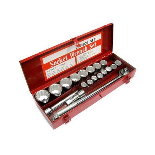 Jogo de soquete com catraca 3/4" 21 peças W-21