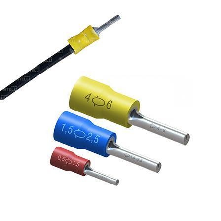 Terminal isolado pino TPP-2,5-8 mm azul