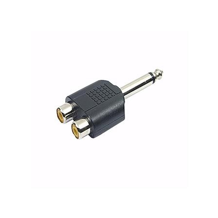 Adaptador P-10 x 2 RCA mono 53.197 - Importado