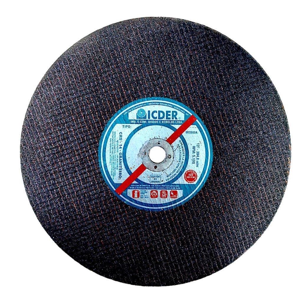 Disco Corte Refratario 305mm P/Policorte 12x1" Icder