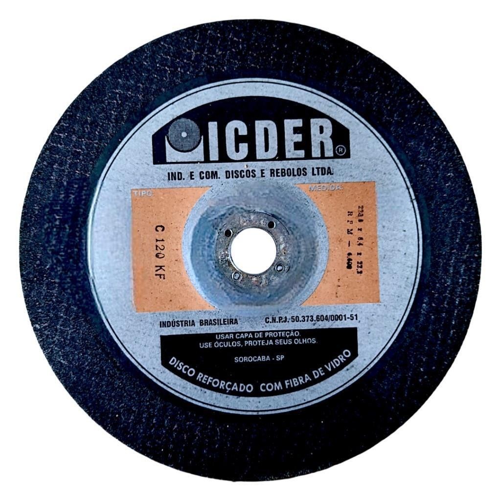 Disco Desbaste Refratario 230mm Esmerilhadeira 9"Icder C120KF