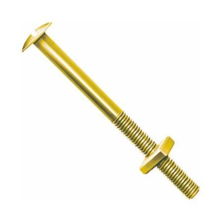 Parafuso para cama fendado com porca quadrada 1/4" x 110