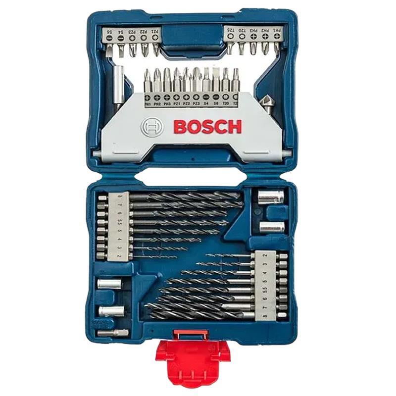 Kit Pontas+Brocas Essenciais 43un Titânio Bosch X-Line 2607017510