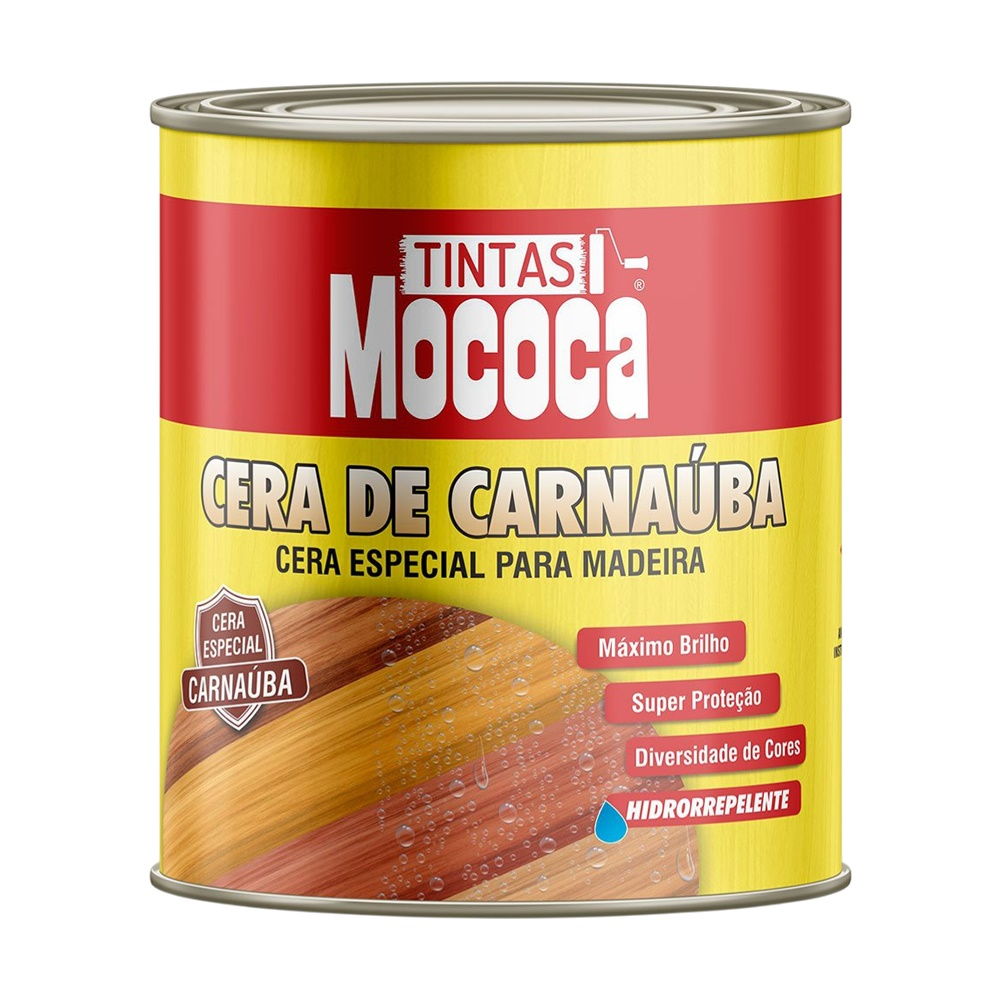 Cera Carnaúba Especial Madeira Mogno 900ml Tintas Mococa