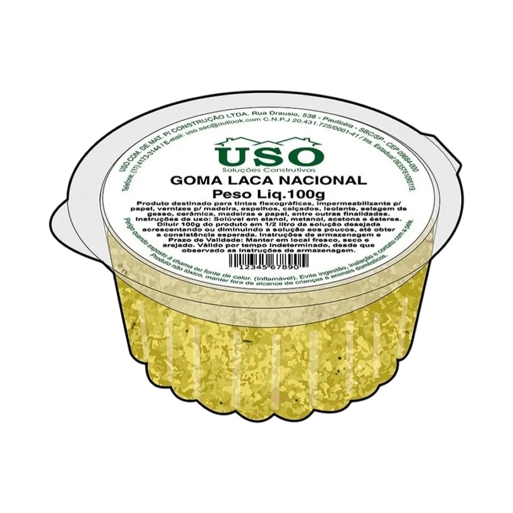 Goma Laca Granulada 100g USO
