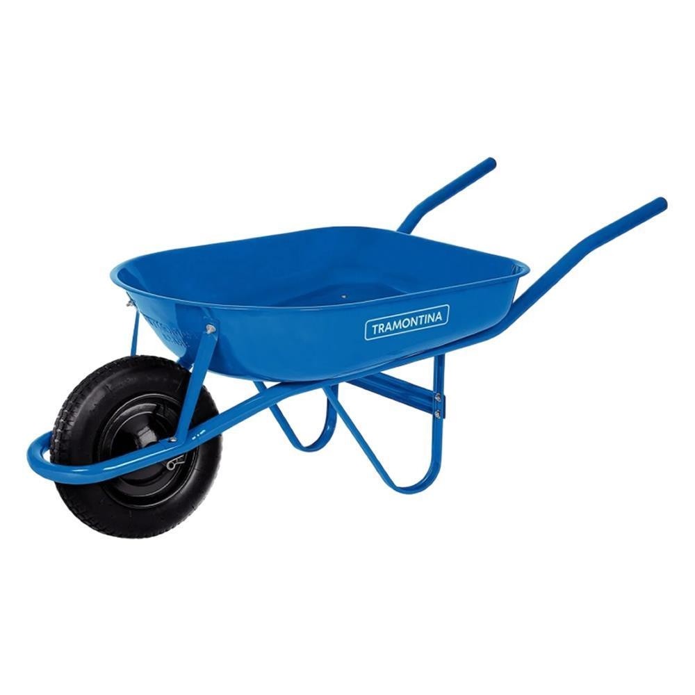 Carrinho Mão Caçamba Rasa Tramontina 100Kg/50L Azul 77704432