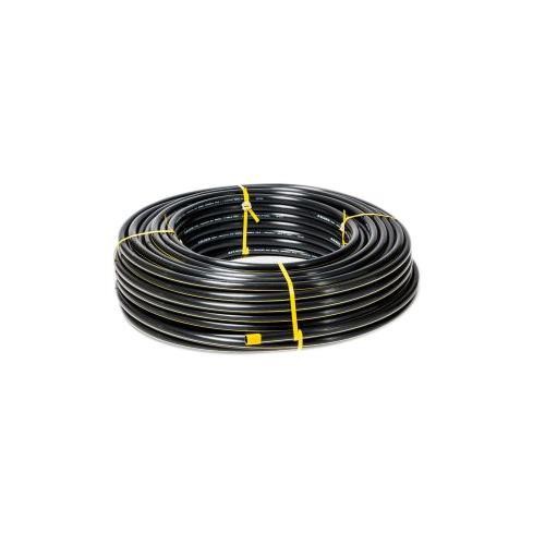 Mangueira Irrigação Preta PEBD 1/2x2mm Ponteira Amarela 1mt