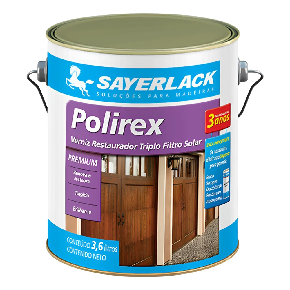 Verniz Polirex Restaurador Madeira Mogno 3,6L Sayerlack