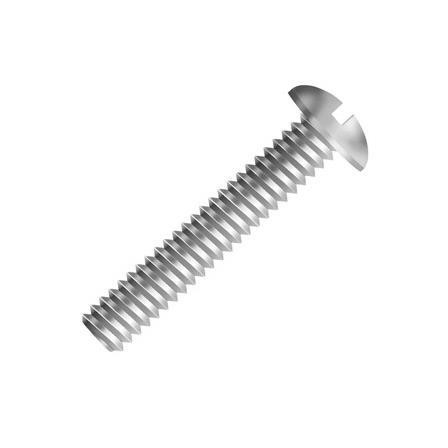 Parafuso Rosca Máquina Inox Cabeça Panela Fenda UNC 5/32 x 1/2"