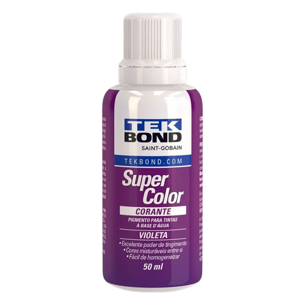 Corante Liquido 50ml Violeta Super Color Tekbond