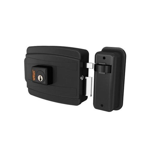 Fechadura de sobrepor elétrica 12V 40 mm grafite