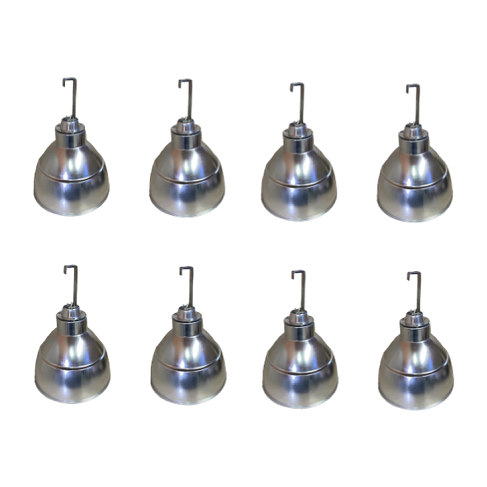 Kit com 8 Luminaria Industrial 16" Bocal E-40 C/Gancho Usada