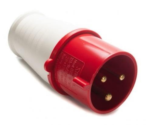 Plugue Macho Vermelho 380/440v 16a 3 polos - Weg PIWD-16P3H9E53