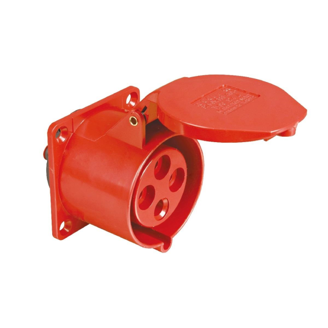 Tomada Embutir Vermelha 380/440v 16a 4 polos Weg TEWD-16P4H6E53