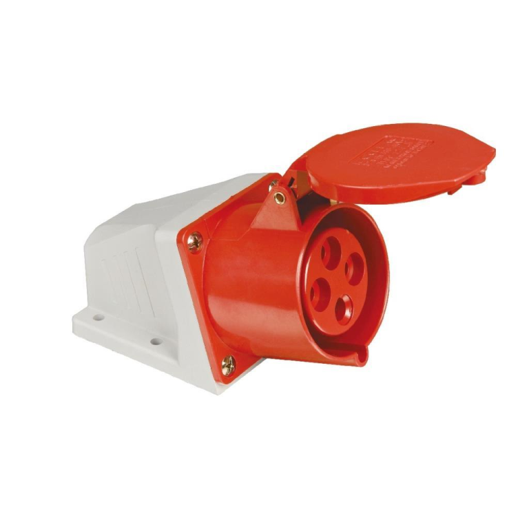 Tomada Sobrepor Vermelha 380/440v 16a 4 polos Weg TSWD-16P4H6E53