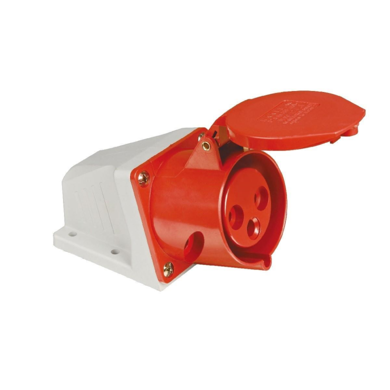 Tomada Sobrepor Vermelha 380/440v 32a 3 polos Weg TSWD-32P3H9E53