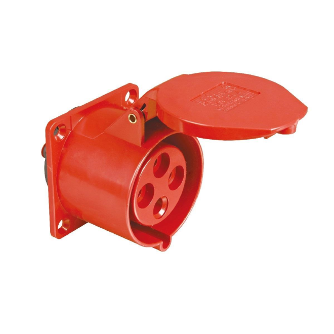 Tomada Embutir Vermelha 380/440v 32a 4 polos - Weg TEWD-32P4H6E53