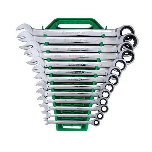 Jogo chave catraca combinada Belzer 13p 1/4 a 1" 9312BJ