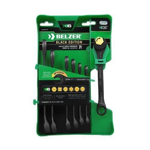 Jogo chave catraca speedy Belzer 7p 8 a 17mm CX6RWM7B