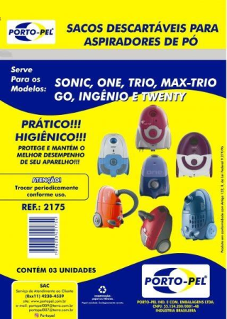 Saco Aspirador Electrolux One/Trio/Max/Go/IngenioTwentySonic