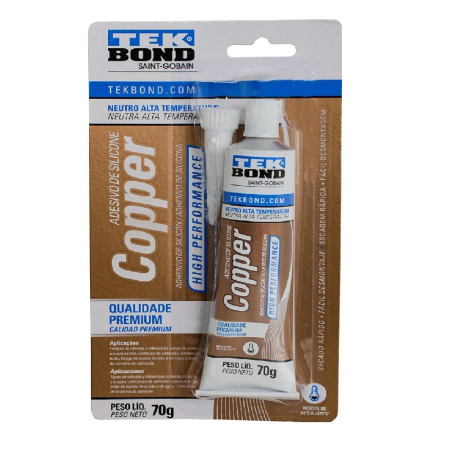 Adesivo Silicone Copper Alta Performance Cobre 70g TekBond