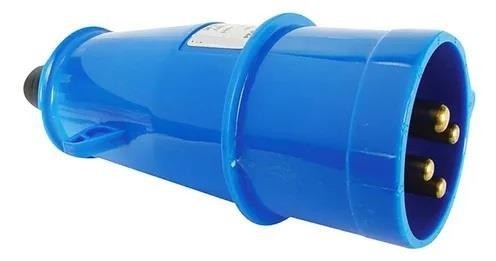 Plugue Macho Azul 220v 16a 4 polos - Weg PIWD-16P4H9E57