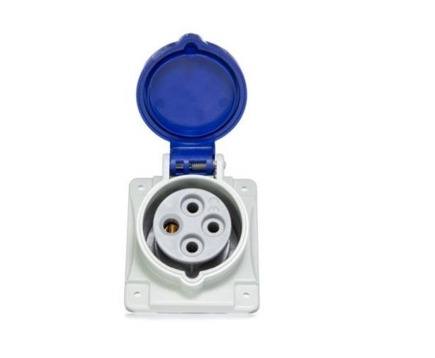 Tomada Embutir Azul 220v 16a 4 polos - Weg TEWD-16P4H9E57