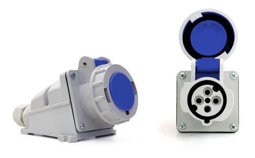 Tomada Sobrepor Azul 220v 63a 4 polos - Weg TSW-63P4H9E57