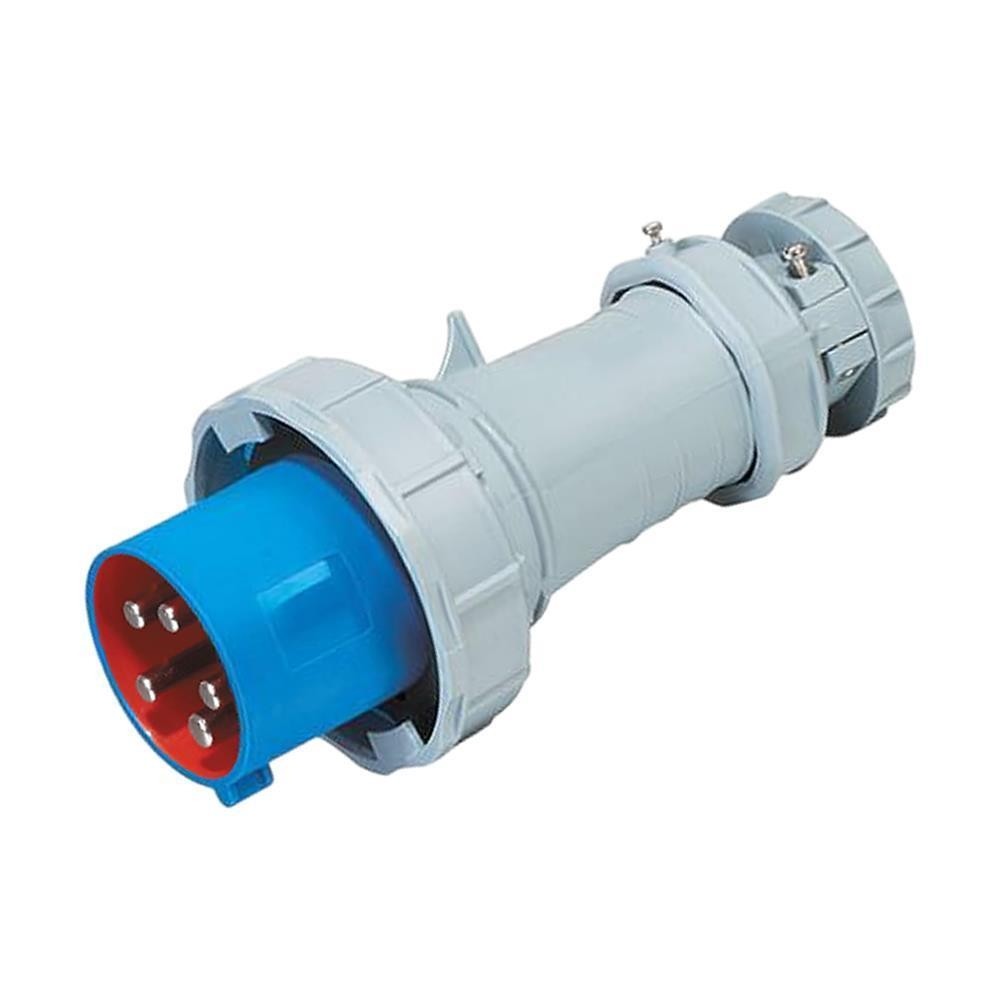 Plugue Macho Azul 220v 63a 5 polos - Weg PIW-63P5H9E57