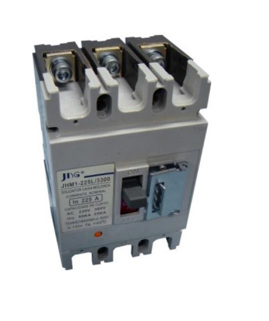 Disjuntor Tripolar caixa moldada 225A - JNG DJM1-225L-3300