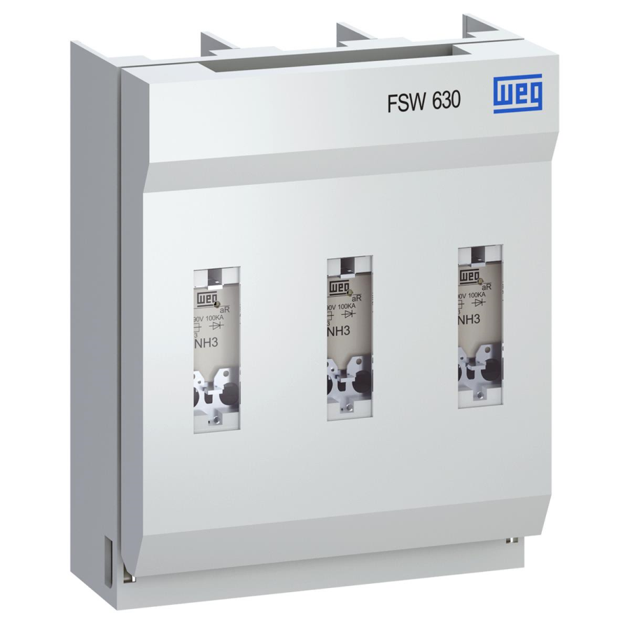 Chave seccionadora Tripolar NH03 630 Amperes - Weg FSW630-3
