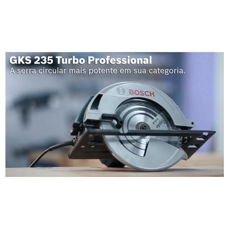 Serra Circular Manual 9.1/4Pol 235mm 2200w 220v Bosch GKS235