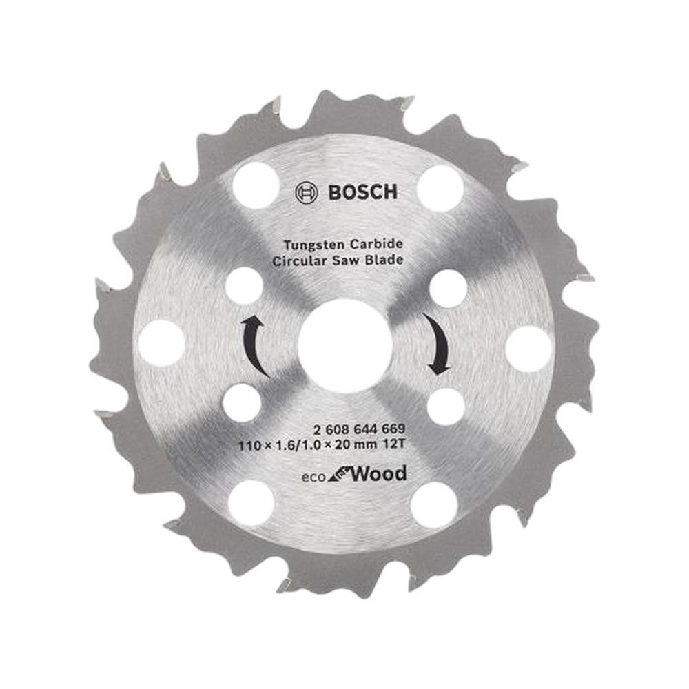 Disco Serra Madeira Widea 110mm Furo 20mm 12d - Bosch EcoWood