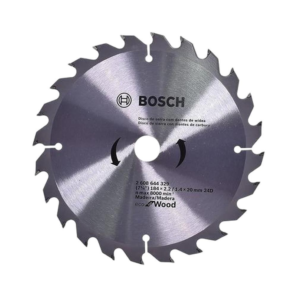 Disco Serra Madeira Widea 184mm Furo 20mm 24d - Bosch EcoWood