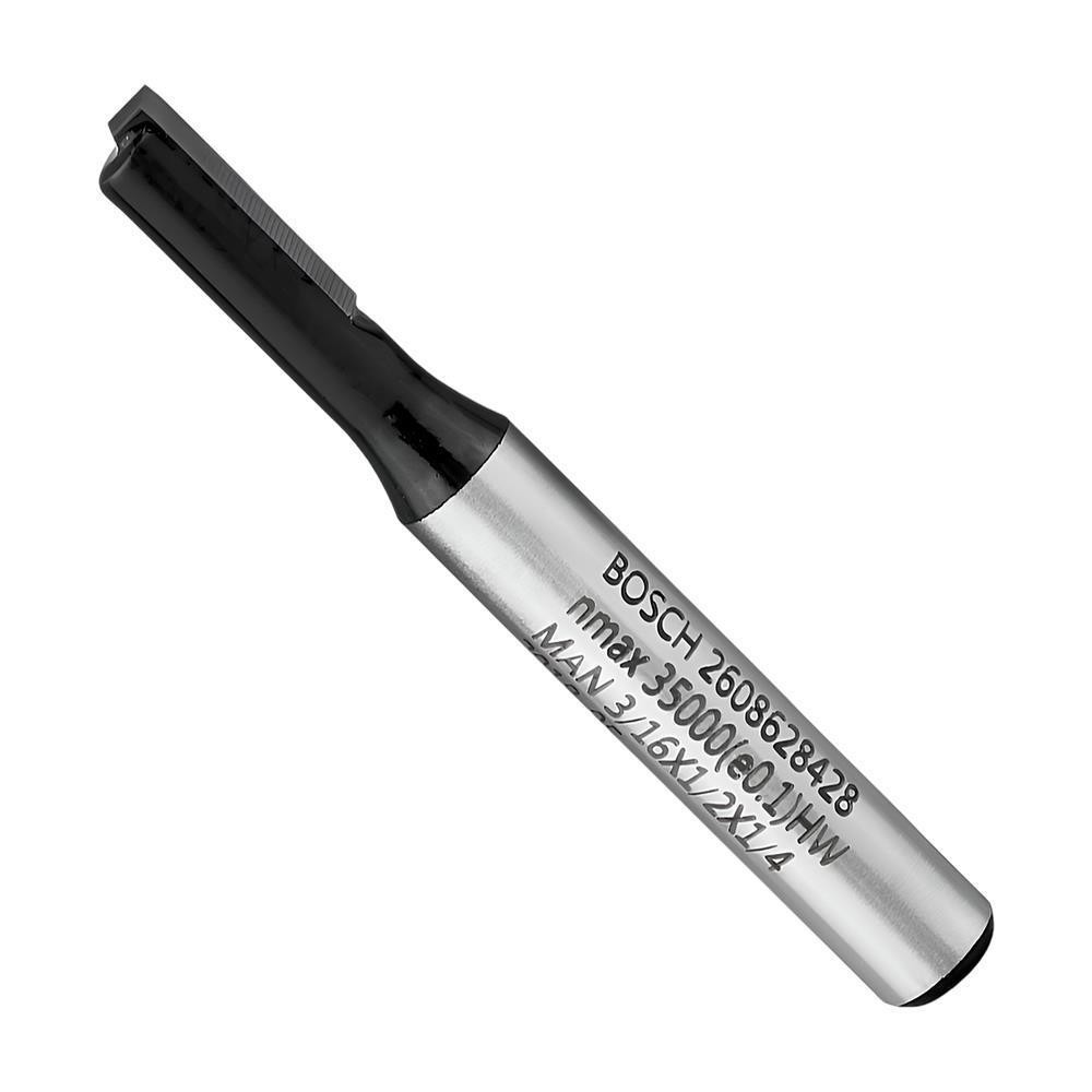 Fresa haste 1/4" Paralela Simp 3/16"-4,76mm Bosch 2608628428
