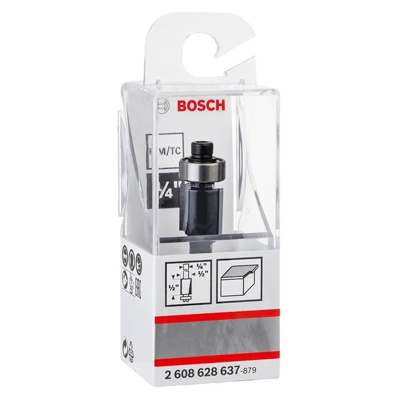 Fresa haste 1/4" Paralela 1/2" C/Rolamento -Bosch 2608628637