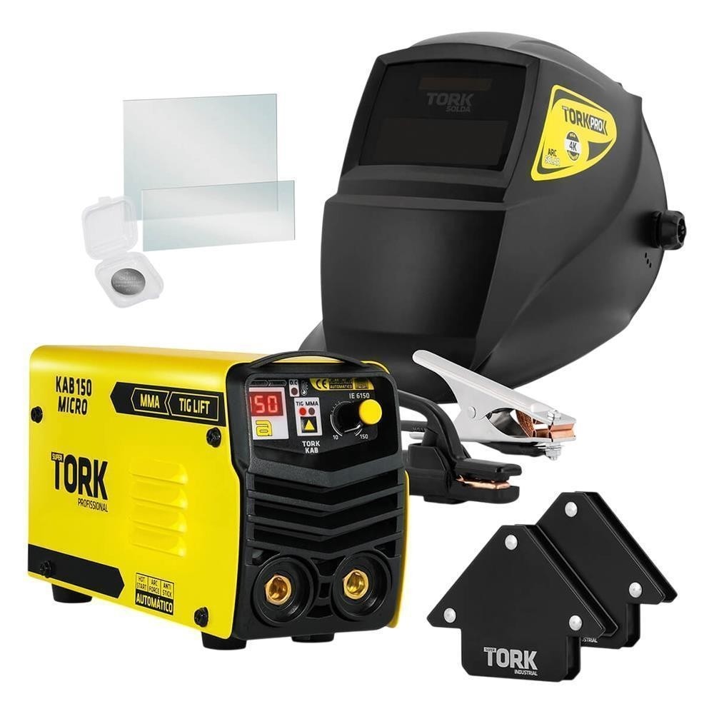 Maquina Solda Inversora 220v Mascara Super Tork SCIM-6150-220V